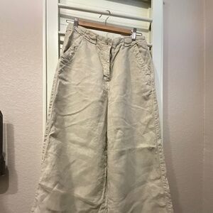 POETRY Heavy Linen Wide Leg Pants